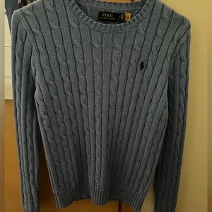 mens polo ralph lauren cable knit sweater